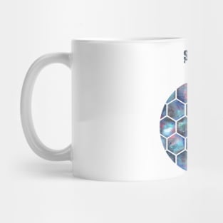 Watercolor stardust honeycomb Mug